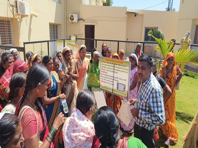 Exposure visit of Women farmers at KVK- Demonstration of IPM